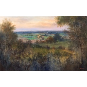 Tahir Bilal Ummi, 30 x 48 Inch, Oil on Canvas, Landscape Painting, AC-TBL-114 Tahir Bilal Ummi, 30 x 48 Inch, Oil on Canvas, Landscape Painting, AC-TBL-114